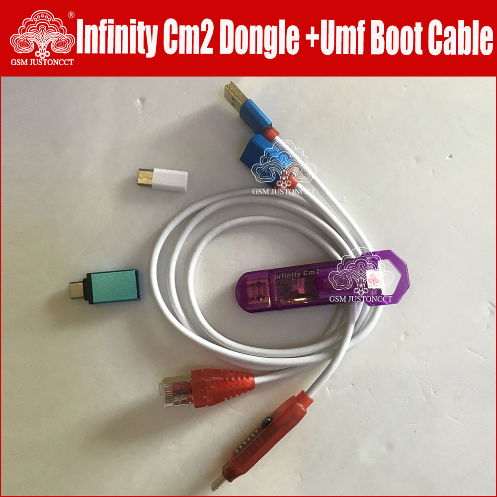 original new infinity CM2 dongle+umf all boot cable