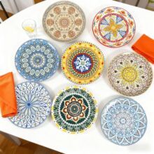 22款欧式陶瓷餐具波西米亚风平盘家商用菜盘碟子新款餐盘牛排盘子