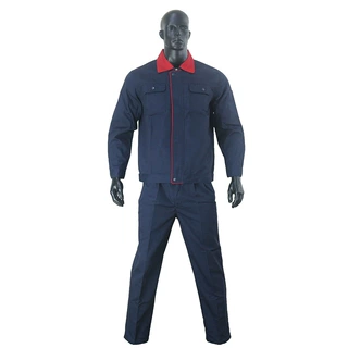 头号标兵劳保工作服套装长袖涤棉帆布男 耐穿工装服套装-四色可选