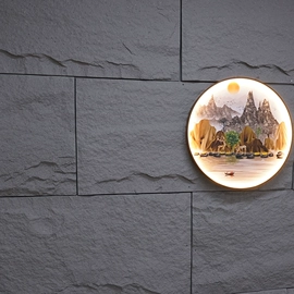 板岩、文化石;人造石