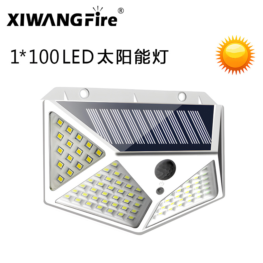 Venta caliente transfronteriza LED iluminación de jardín solar lámpara de pared inducción del cuerpo humano lámpara solar tipo de montaje en pared al aire libre