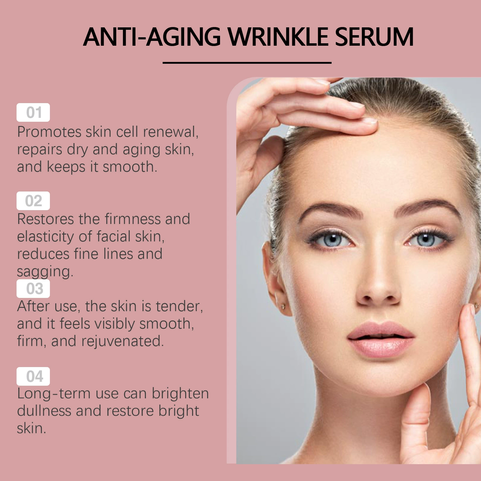Hoygi Essence for face, moisturizing smoothing serum, for every day