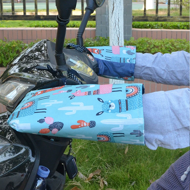 Зимний электрический автомобиль ручная ручка плюс бархат утолщенные аккумуляторные перчатки для езды на велосипеде