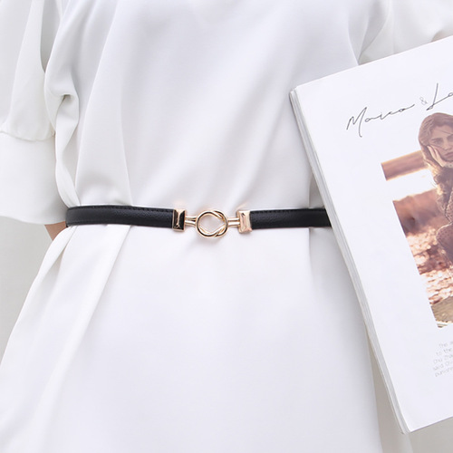 Women's trendy versatile decorative dress suit adjustable belt female buckle waist small belt wholesale