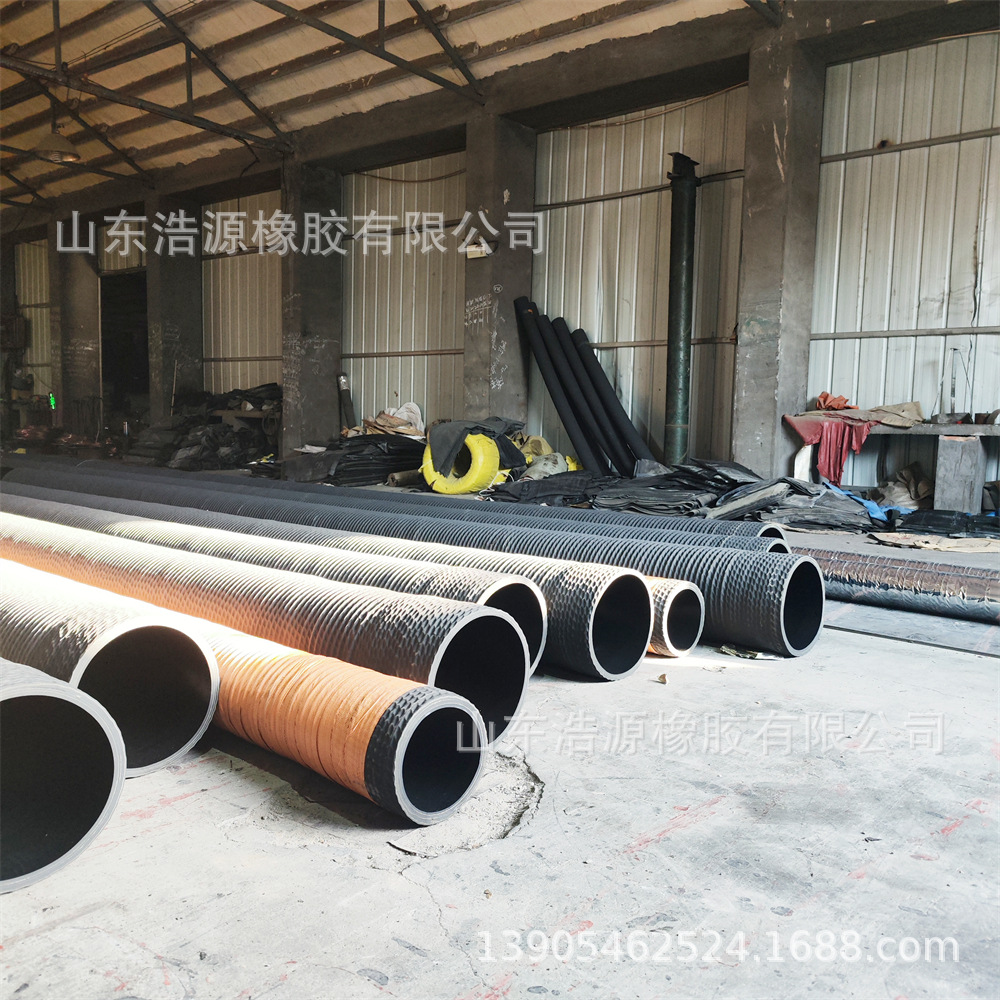 生产橡胶钢丝吸排软管 输送泥沙 河道清淤耐磨橡胶钢丝管