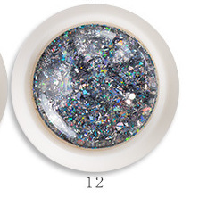 Nuevo aurora esquina 0.5g láser irregular triángulo esquina polvo brillante mezclado esquina pupila de manicuras de genio