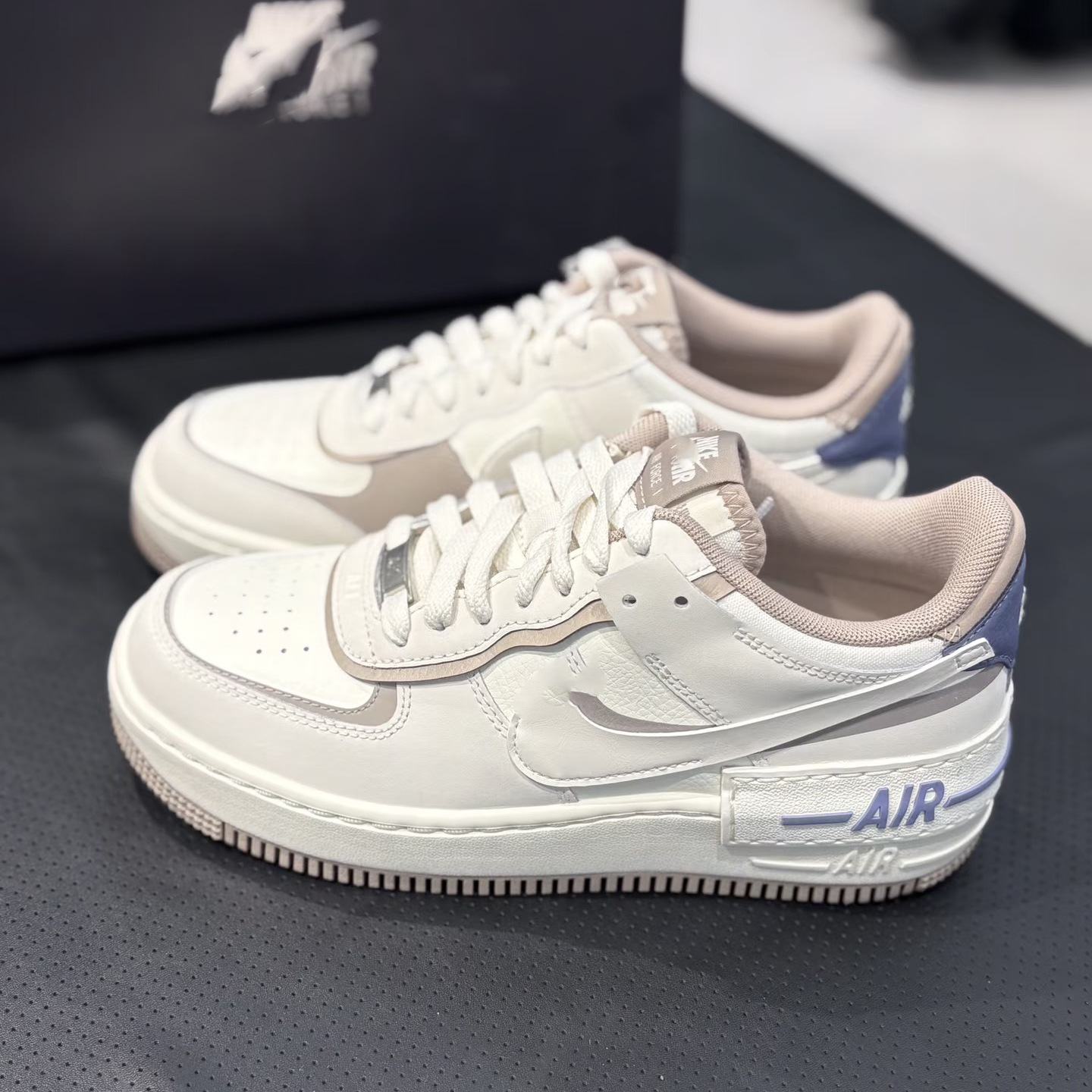 Pure original AF1 Sombra Fuerza Aérea No. 1 macarón deconstruir zapatos de suela gruesa para mujeres zapatos deportivos casuales para estudiantes
