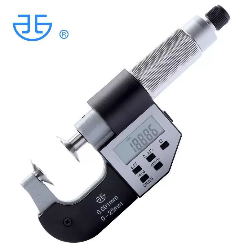 Разрешение измерительной головки прямого диска 0-25 мм