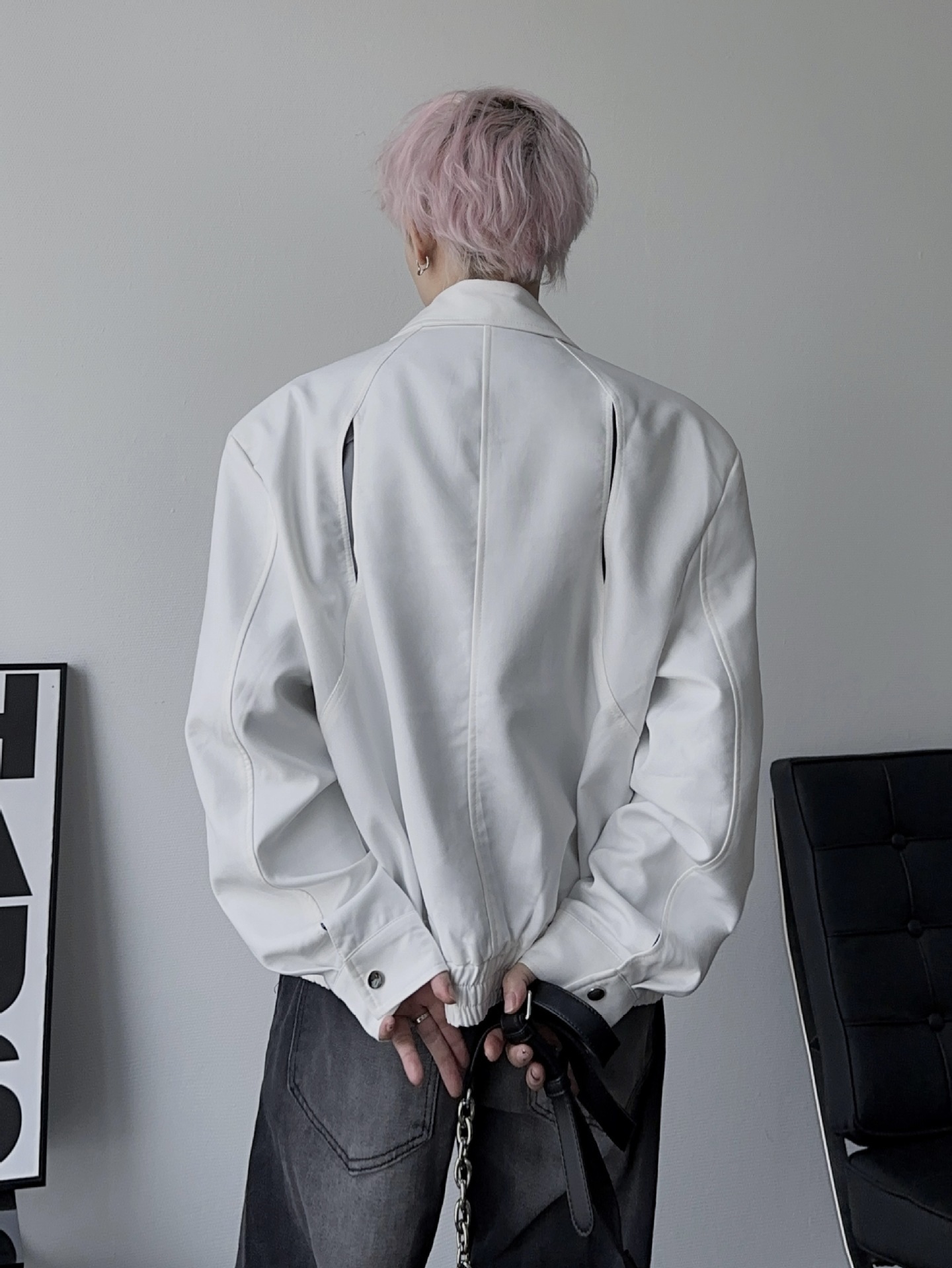 Men's Casual Jacket Lapel Long Sleeved Loose Rugged Style_voghion.com
