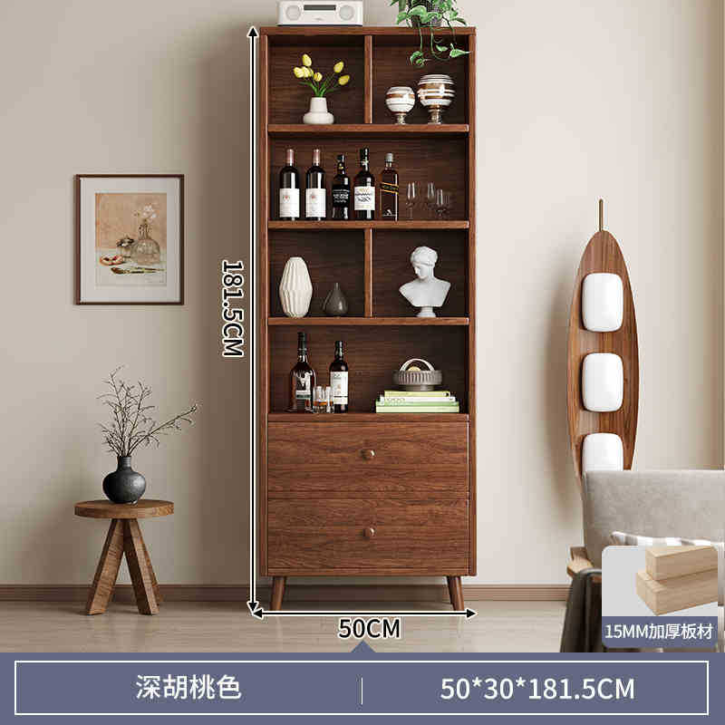 Estante de exhibición para té de estilo chino de madera maciza, pequeño gabinete multiusos, estante decorativo para sala de estar. image 14