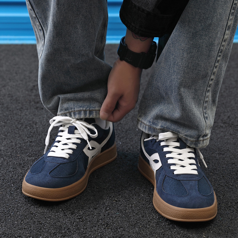 German Training Shoes Men's Shoes Summer Breathable 2025 New Style White Shoes Men's Trendy All-match Mesh Sports Casual Sneakers German Training Shoes Men's Shoes Summer Breathable 2025 New Style White Shoes Men's Trendy All-match Mesh Sports Casual Sneakers