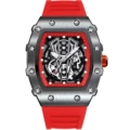 1701 silver shell red