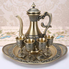 欧式新款酒杯酒壶酒具精选品质分酒器礼品套装家用酒具6件套摆件