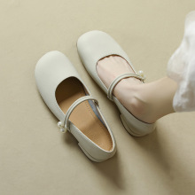 玛丽珍鞋女2025新款珍珠软底浅口新中式单鞋单鞋女新款软底单鞋