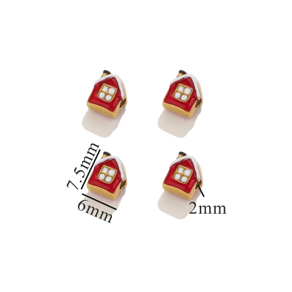 Acero inoxidable goteo de aceite gran agujero dibujos animados cuentas de acero de titanio cuentas espaciadoras accesorios lindos joyas de pulsera DIY accesorios