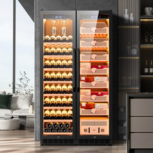 茄龍雪茄櫃精准恆溫恆濕雪松木內膽保濕櫃水離子凈氨雙門壓縮機櫃