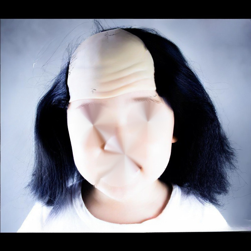 Live Broadcast Male Adult Props Bald Funny Bald Exaggerated Bald Children Funny Set Wig Performance Beggar Sketch