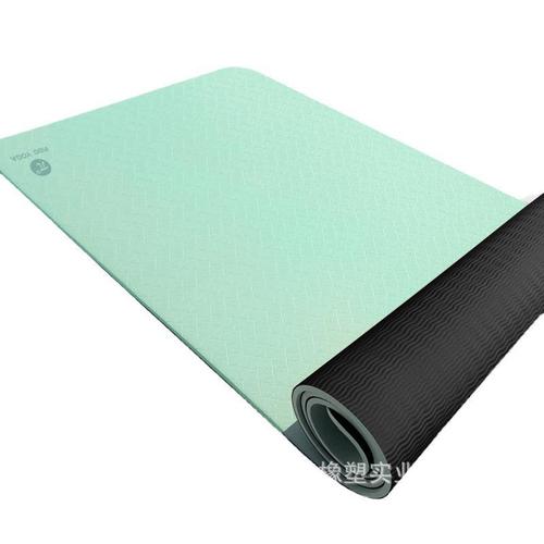 Percentage TPE Yoga Mat 183*61cm Non-slip Yoga Mat Shock Absorbing Silent 6/8mm Yoga Mat for Home Use