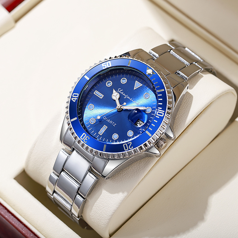 Tiktok vert Shangmei Water Ghost Couple montre en alliage calendrier lumineux étanche_voghion.com