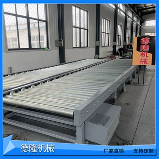 工件防磕碰包胶辊筒输送线橡胶轮胎滚筒传送机托盘运输辊道线定制