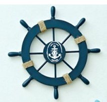 Mediterranean ornaments 28cm with net wooden rudder crafts steering wheel helmsman wall decoration wall hanging