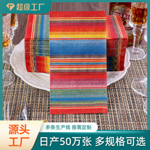 定制印花餐巾纸 跨境40*33彩色纸巾 可印LOGO一次性派对纸巾餐垫