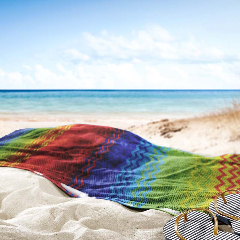 2024 New Amazon Toalla de playa de secado rápido de terciopelo de doble cara europea y americana Toalla de baño de playa de microfibra impresa transfronteriza