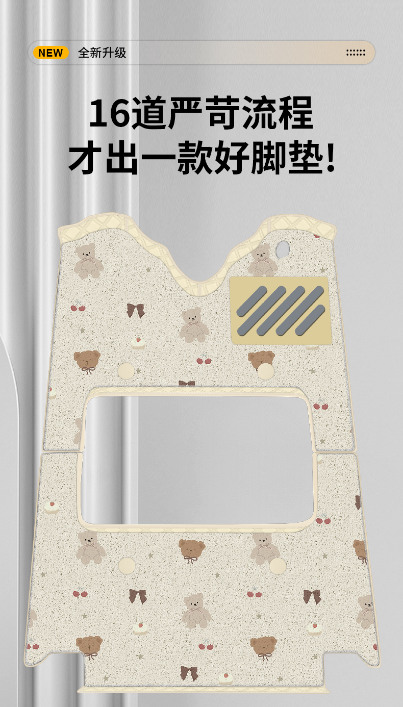 Suitable for Jinpeng Su7 Classic Version-B Electric Tricycle Foot Mat Jp800Dzk-16A Foot Mat Decorative Accessories