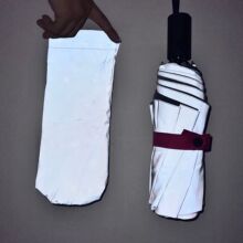 夜行镭射雨伞全自动加厚加固反光伞防风防晒折叠伞学生遇水变色伞