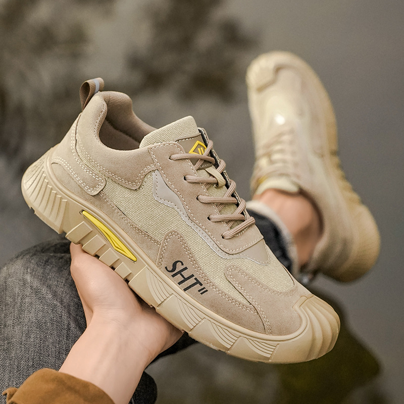 Nuevos zapatos de seguro laboral en verano 2025 los hombres usan zapatos de trabajo resistentes al desgaste, ligeros y resistentes al desgaste, zapatos casuales al aire libre image 5