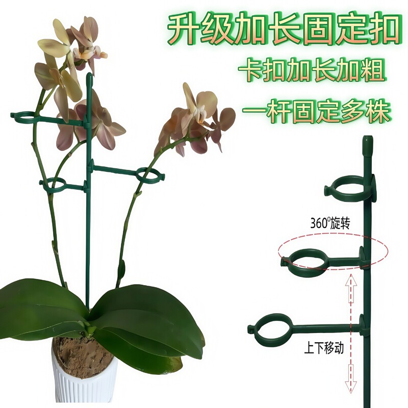 Fixed Anti-Fall Flower Stand Gardening Support Single Pole Outdoor Garden Rose Climbing Plant Support Bracket Plant Vine Support