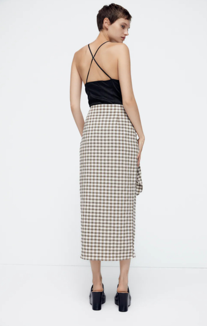 women s plaid long skirt nihaostyles clothing wholesale NSAM77892