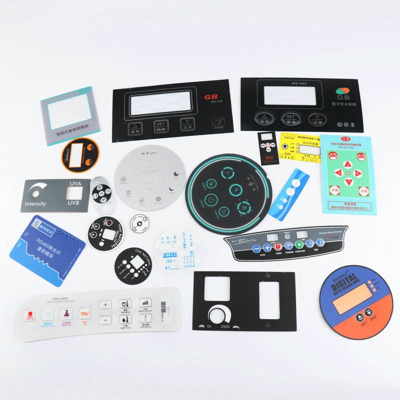 PVC丝印薄膜开关面板控制PC鼓包按键面贴亚克力触控面板生产厂家