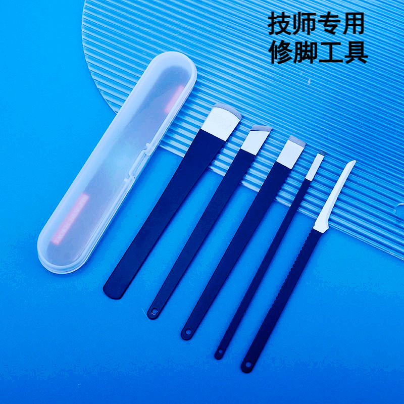 Pedikür bıçak seti Yangzhou üç bıçak tırnak oluk pense onikomikoz kaldırma ölü deri nasır tek ayak bıçağı tırnak makası