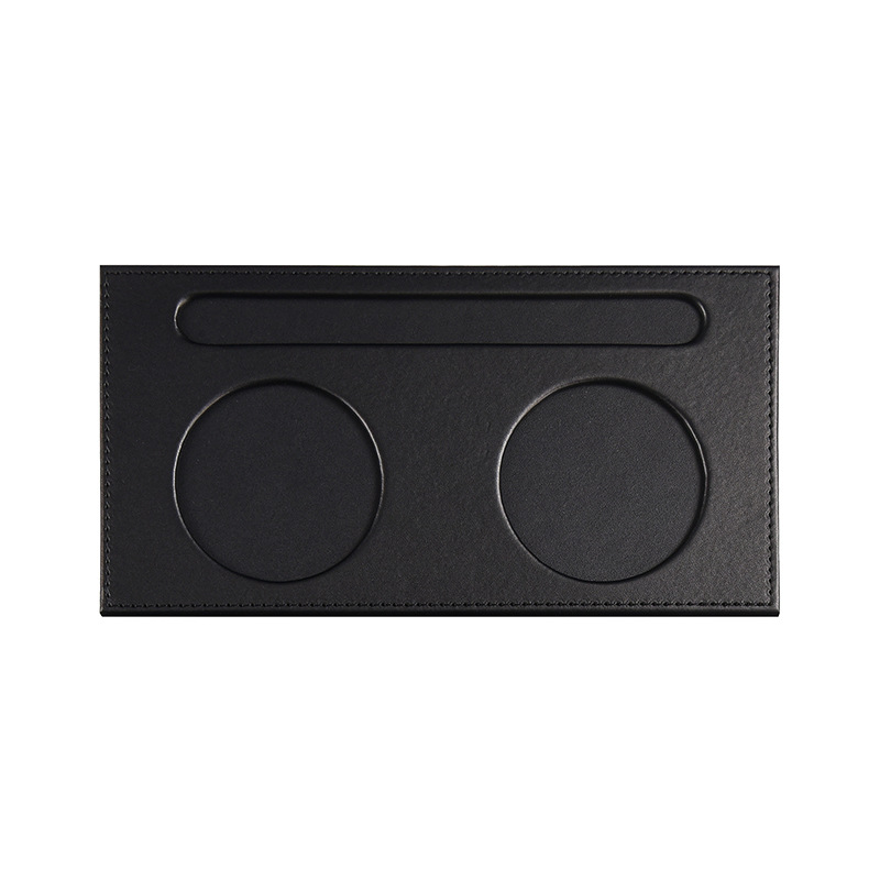 둥근 컵 패드 2 개 + 펜 슬롯