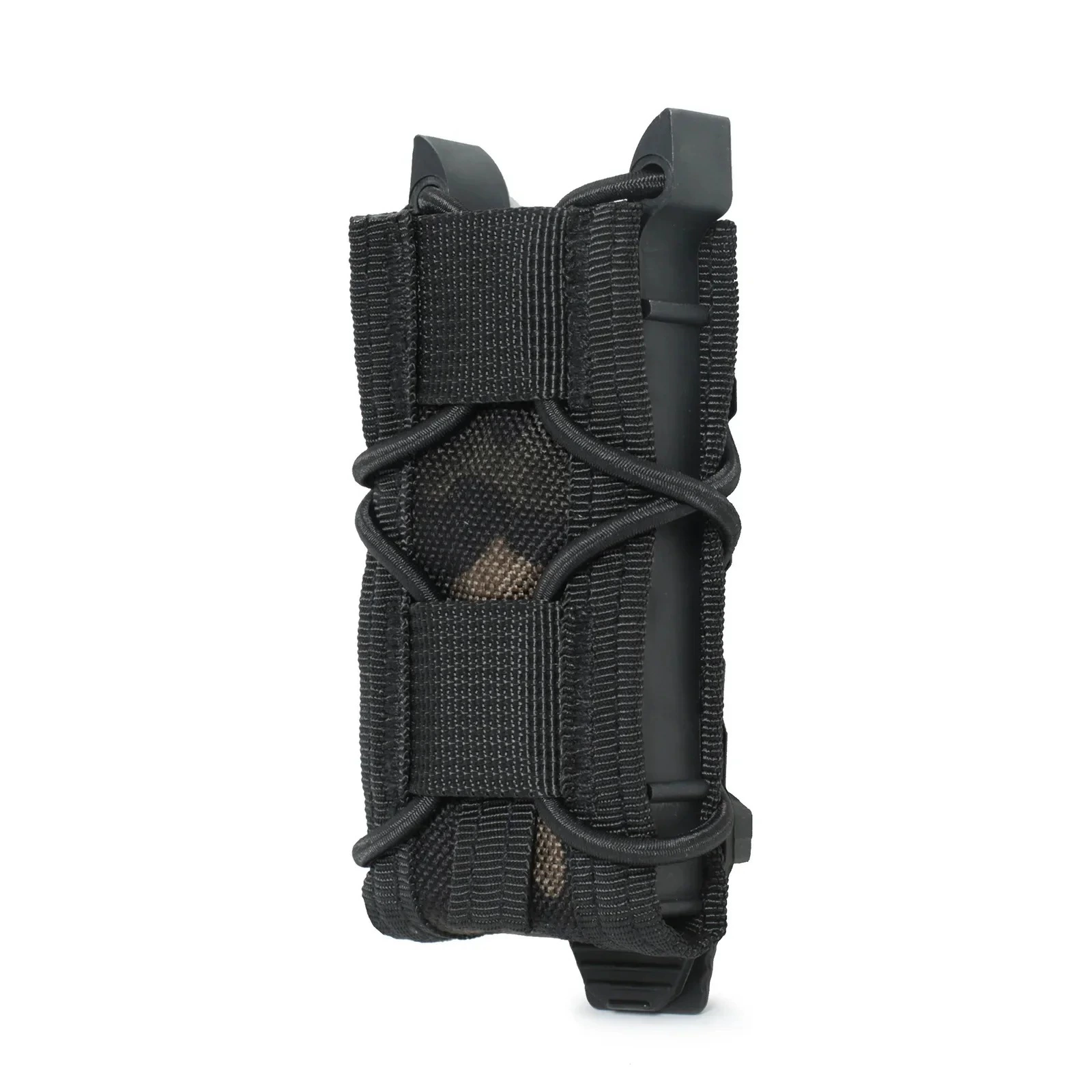 9mm Magazine Pouch, 1000D Nylon MOLLE Quick-Release, Compact 11×5×2.5 cm