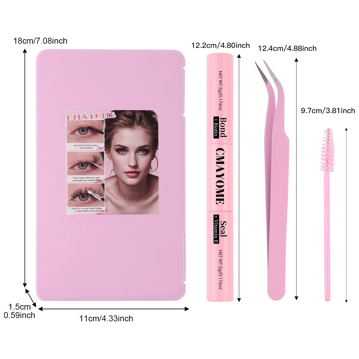 Hot-Selling 456 Dense D-Curve Single False Eyelashes 10-16mm DIY Segmental Self-Extension Natural Cluster Lashes_voghion.com