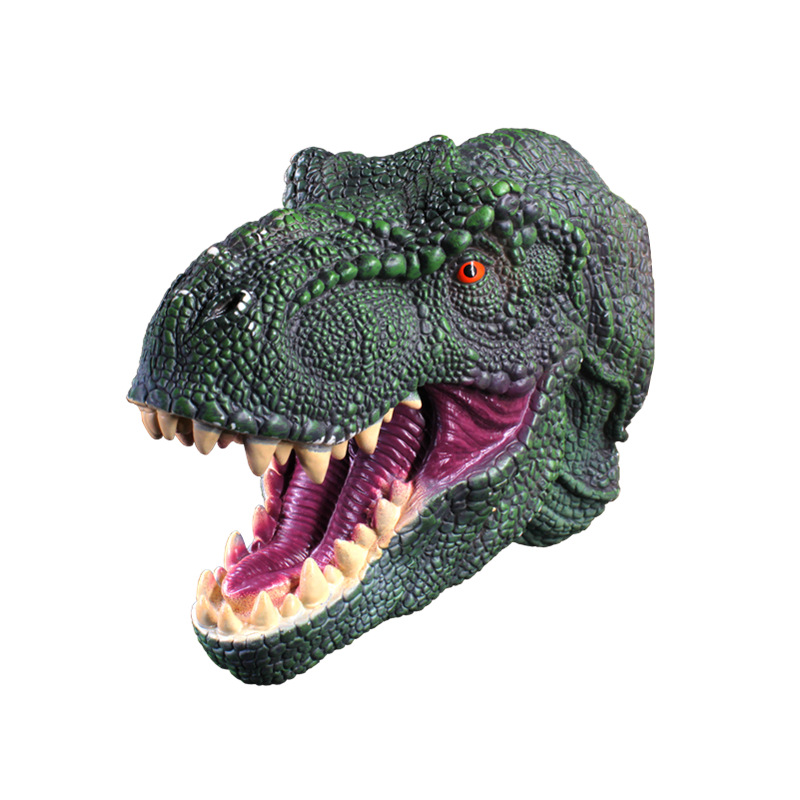 Guantes de títeres de mano de dinosaurio, goma blanda, tiranosaurio, triceratops, simulación de tiburón, modelo animal, puesto, brazo de tiburón, juguete transfronterizo