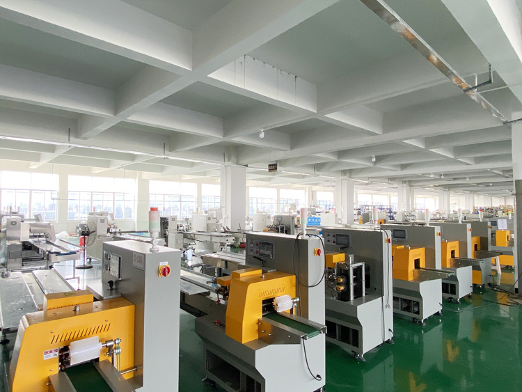 长发包装枕式包装机450伺服日用品餐具包装机opp膜化妆棉包装机