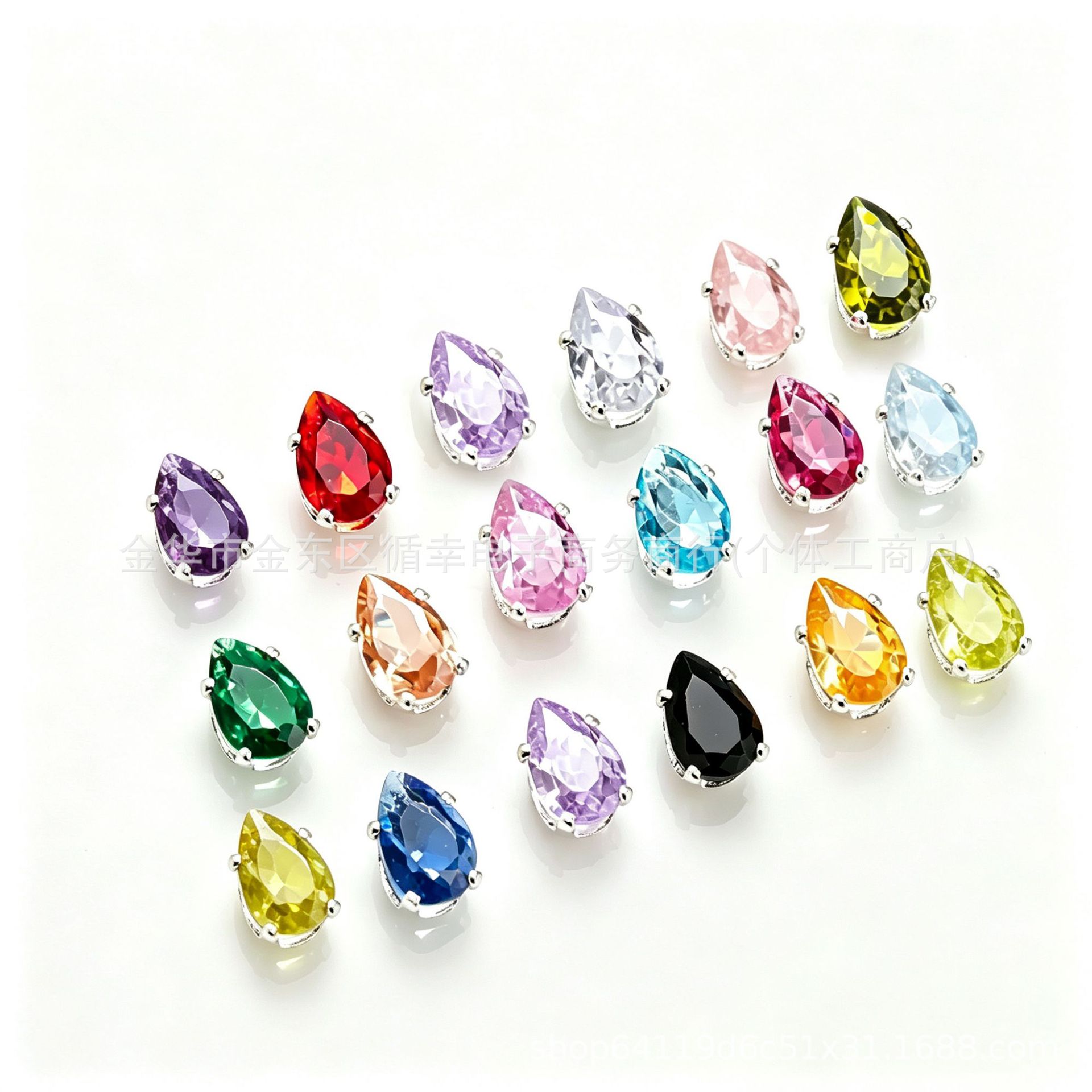 (Wholesale), bracelet drop-shaped with zircon, necklace, accessory, accessories, 4×6, DIY