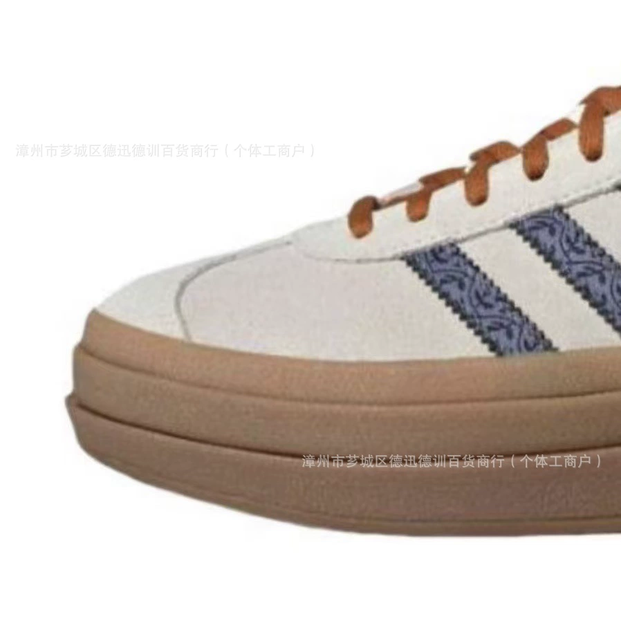 Подлинные оригинальные кожаные туфли Gazelle Adidas низкого кроя, массивная подошва, кроссовки, стиль змеи года, тренировочные кроссовки AD