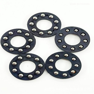 Nylon cage daily plane thrust ball bearing black size 14*30*3mm wear-resistant and lightweight