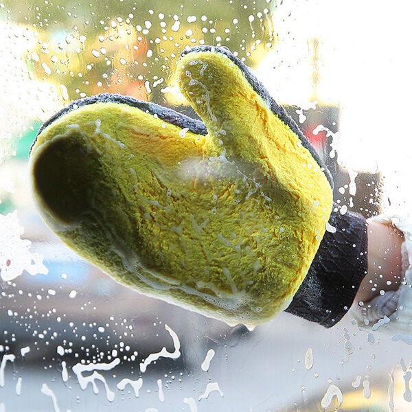 Harmless non-slip waterproof coral double-sided winter gloves