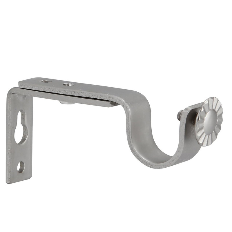 [Cross-Border Direct Supply] Retractable Hanging Curtain Rod Top-Mounted Bracket Simple Roman Rod Bracket Home Bracket