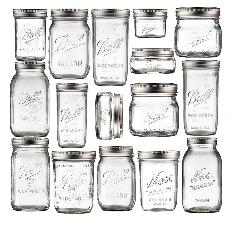 American glass mason jar glass sealed jar bucket grass bottle tea jar storage jar snack Jam bottle jar breakfast cup American glass mason jar glass sealed jar bucket grass bottle tea jar storage jar snack Jam bottle jar breakfast cup