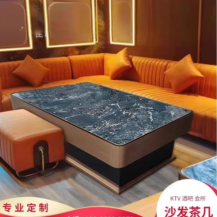 인기 있는 아마존 그린 슬레이트 엣지 커피 테이블(재고 있음)