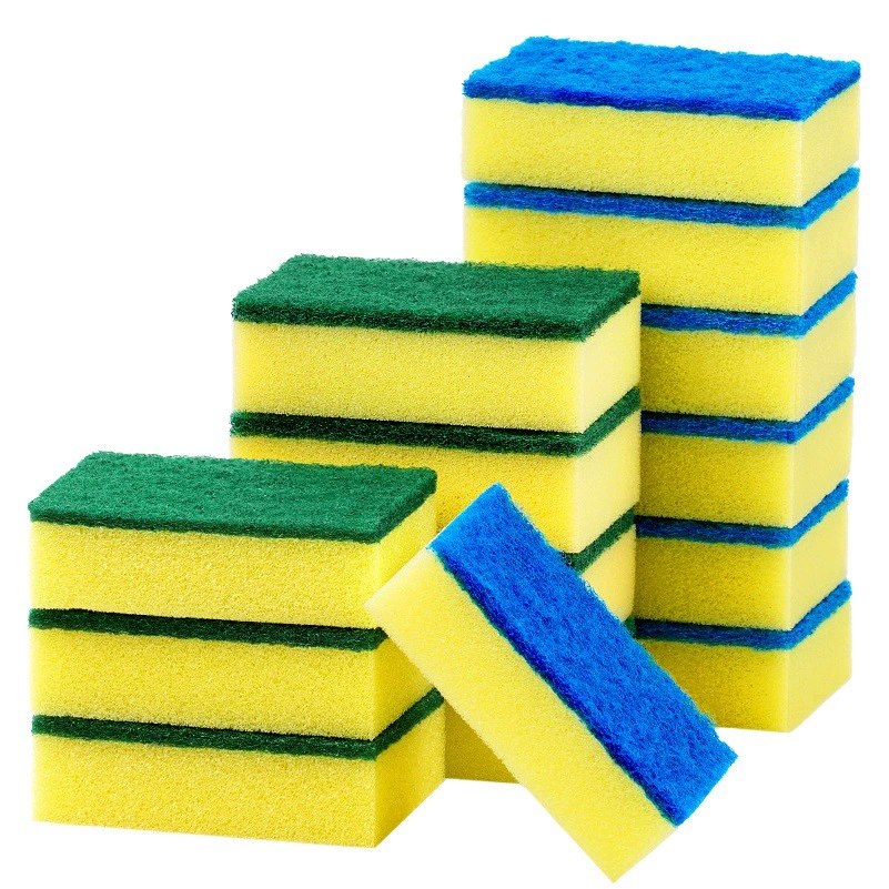 Высокоплотная коммерческая супер утолщенная губка для чистки домашнего хозяйства Кухонные принадлежности для мытья посуды Губка для мытья посуды для посуды Оптовая продажа