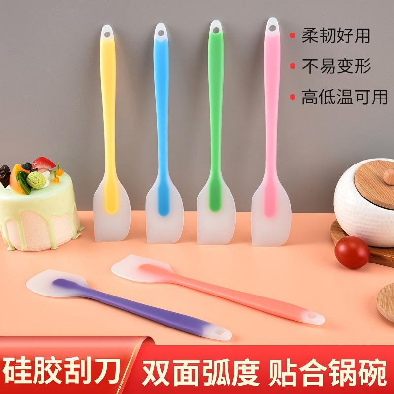 FDA-approved, all-in-one, translucent, solid-color silicone cake spatula, 21/28C size, heat-resistant, for baking and mixing cream