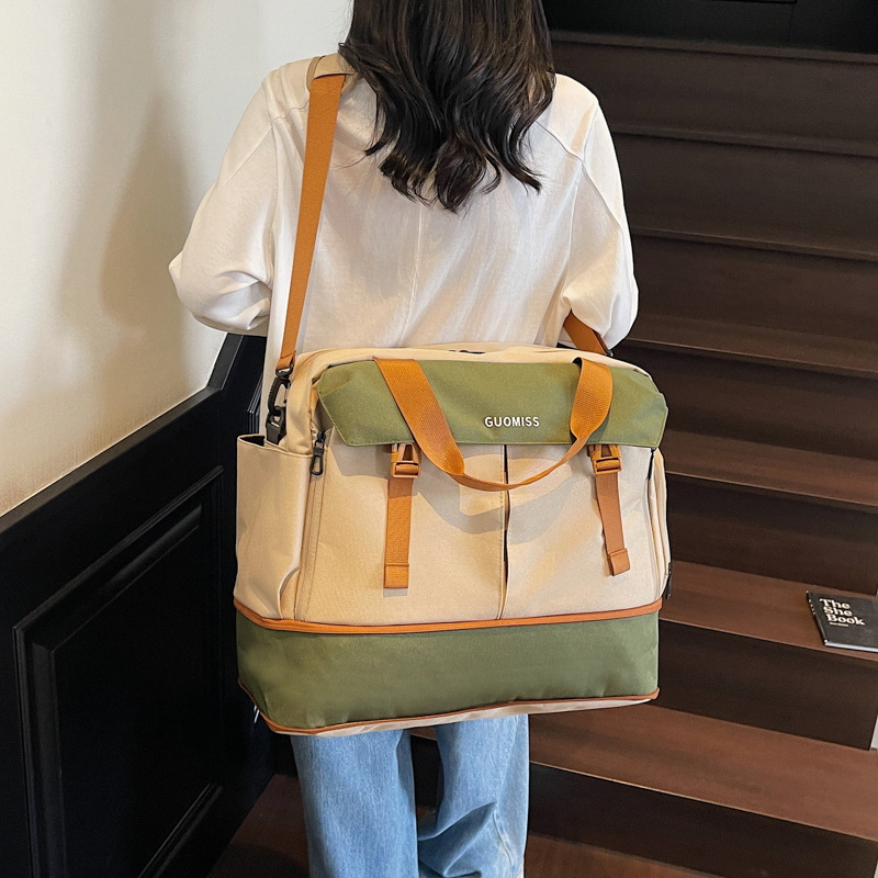 Wet and Dry Separation Fitness Bag, Independent Shoe Compartment, Expandable Large-Capacity Short-Distance Travel Bag Cover, Trolley Casual Luggage Bag Wet and Dry Separation Fitness Bag, Independent Shoe Compartment, Expandable Large-Capacity Short-Distance Travel Bag Cover, Trolley Casual Luggage Bag