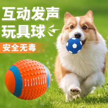 狗狗搪胶发声玩具磨牙耐咬解闷橄榄球足球小型犬泰迪训练宠物用品